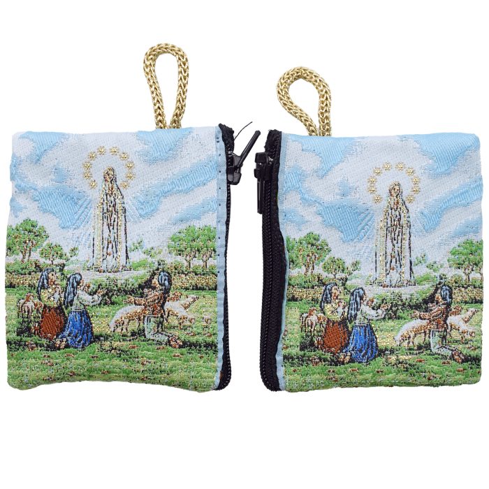 意大利念珠包-法蒂玛圣母 - 6.6x7.2 cm Catholic religious art