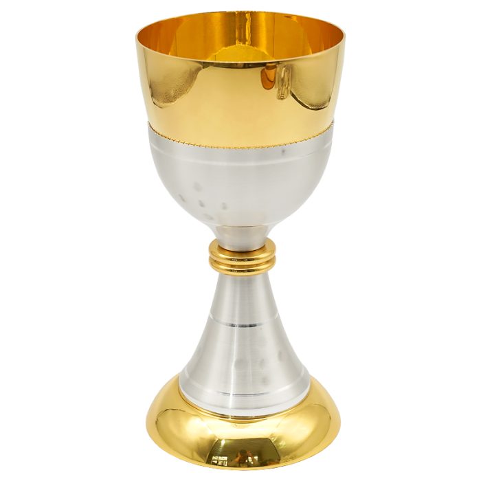 【现货】锤纹圣爵 - 高18厘米圣爵圣体盒套装铜镀24k金意大利进口神父弥撒用YS杯子组合 Catholic religious art
