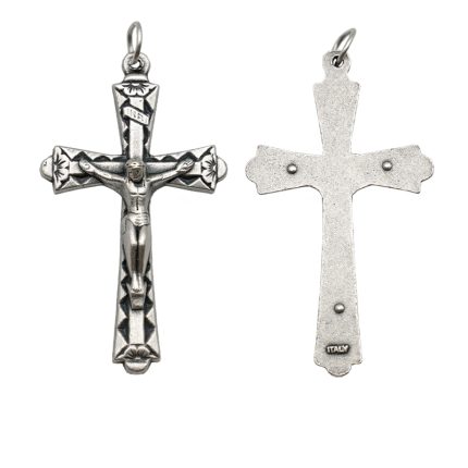 DIY十字架-念珠配件-锌合金-4.3x2.7cm