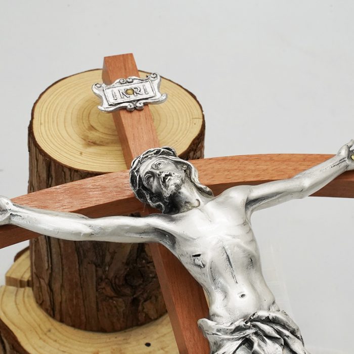 十字架-基督-胡桃木合金圣尸-38x18.2cm Catholic religious art