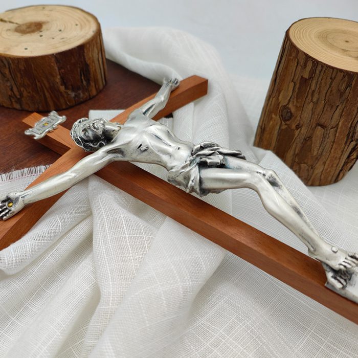 十字架-基督-胡桃木合金圣尸-38x18.2cm Catholic religious art