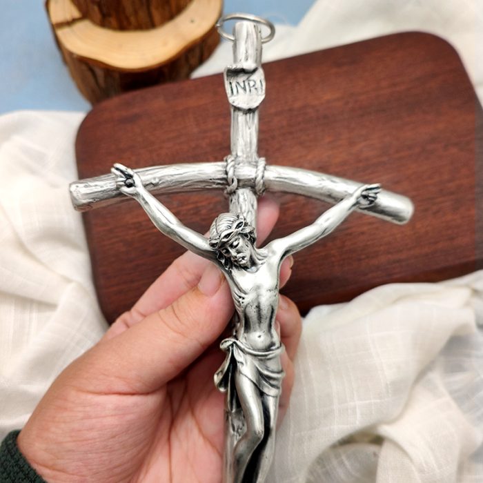 十字架-权杖-锌合金-经典圣尸-28.5x12cm Catholic religious art