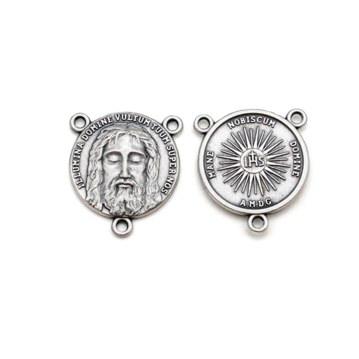 DIY三通-圣容-锌合金-2cm Catholic religious art