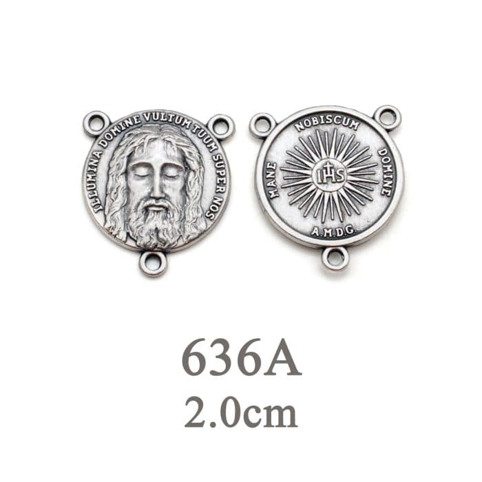 DIY三通-圣容-锌合金-2cm Catholic religious art