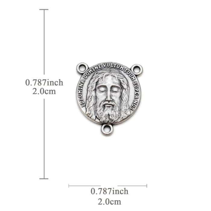 DIY三通-圣容-锌合金-2cm Catholic religious art