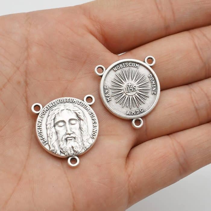 DIY三通-圣容-锌合金-2cm Catholic religious art