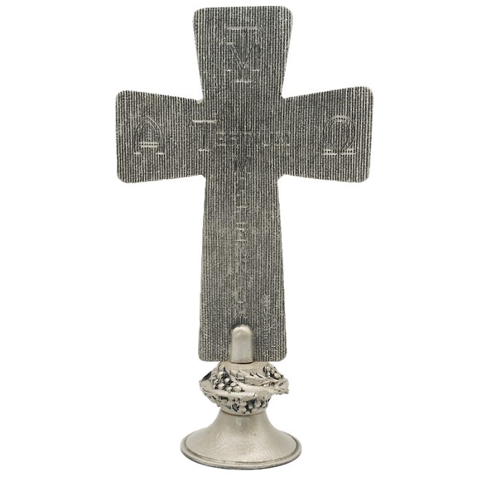 十字架-耶稣圣容-锌合金-银色-19.5x10.5cm Catholic religious art