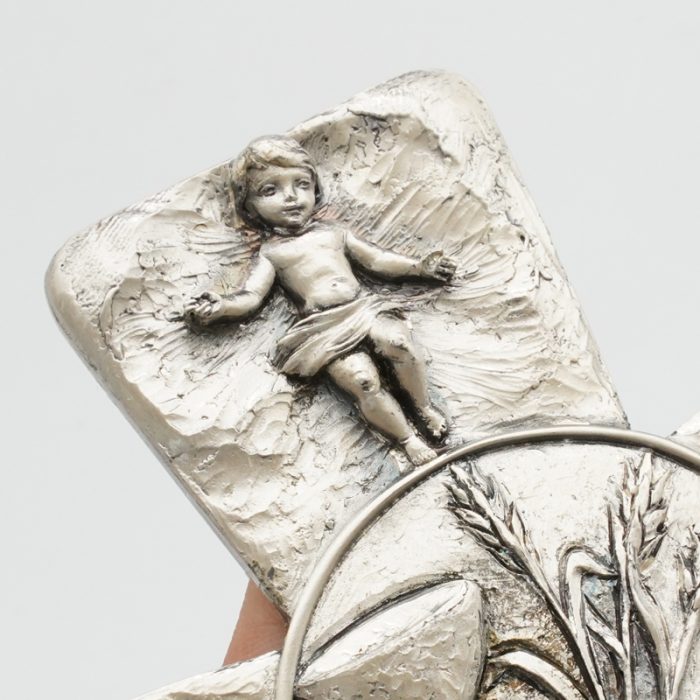 十字架-圣体-锌合金-银色-19.5x10.5cm Catholic religious art