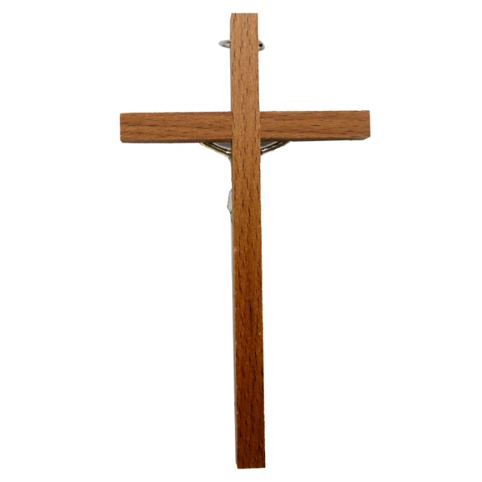 十字架-胡桃木制-锌合金圣尸-13x7.5cm Catholic religious art