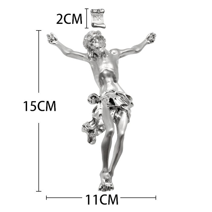 圣尸-树脂-银电镀-15x11cm Catholic religious art