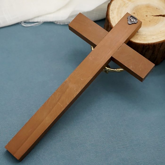 十字架-基督-胡桃木-25x13cm Catholic religious art