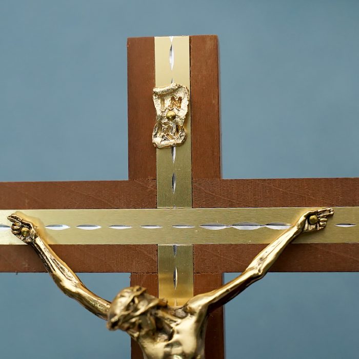 十字架-基督-胡桃木-25x13cm Catholic religious art