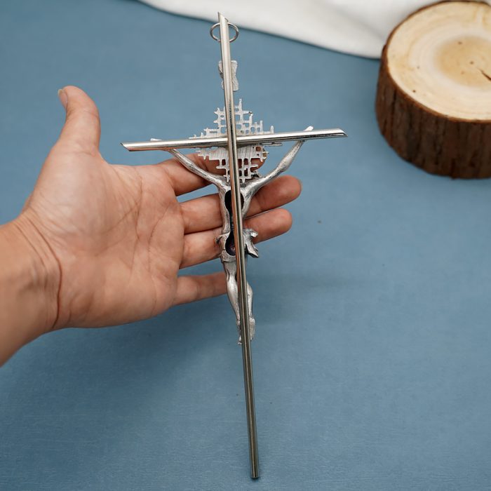 十字架-金属挂件-27.5x12.3cm Catholic religious art