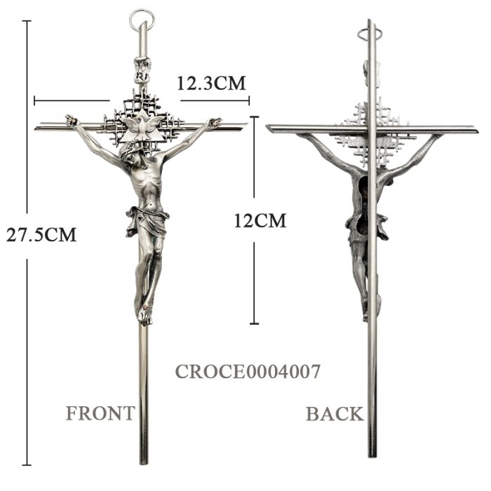 十字架-金属挂件-27.5x12.3cm Catholic religious art