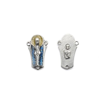 DIY三通-圣母-锌合金-绿色-2.0cm