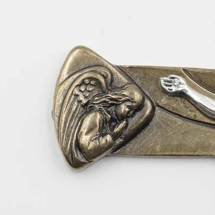 十字架-天主圣三-古铜色合金-13x8.7cm Catholic religious art