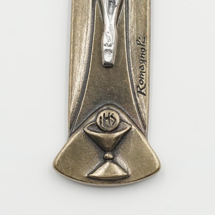 十字架-天主圣三-古铜色合金-13x8.7cm Catholic religious art