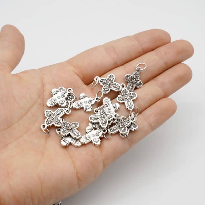 DIY十字架-加尔默罗-锌合金-1.4x1.3cm Catholic religious art