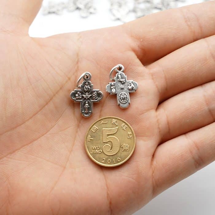 DIY十字架-加尔默罗-锌合金-1.4x1.3cm Catholic religious art