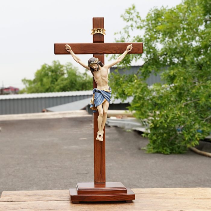 十字架-锡耶纳款-带可分离底座-64x31.5cm Catholic religious art