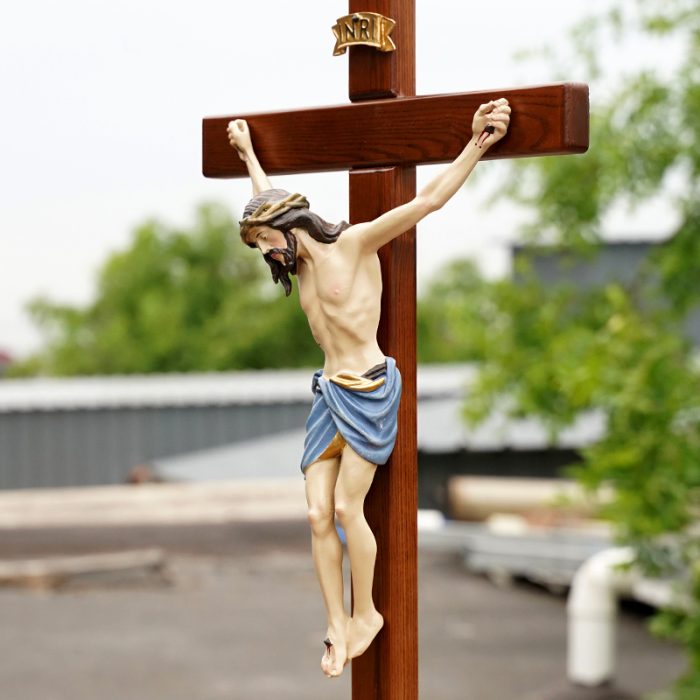 十字架-锡耶纳款-带可分离底座-64x31.5cm Catholic religious art