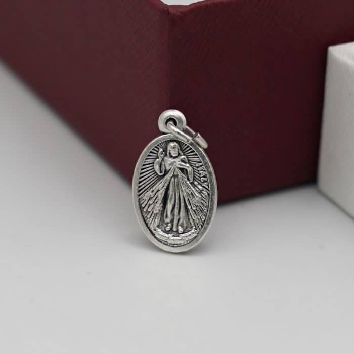 DIY小吊牌-瓜达卢佩+上主慈悲-锌合金-1.7cm Catholic religious art