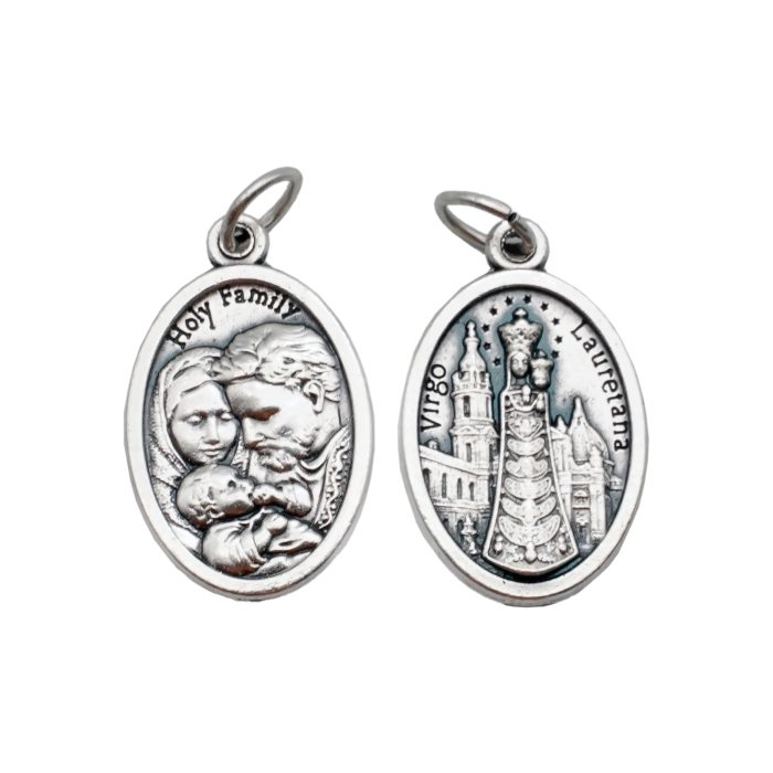 DIY小吊牌-洛雷托+圣家-锌合金-2.2cm Catholic religious art