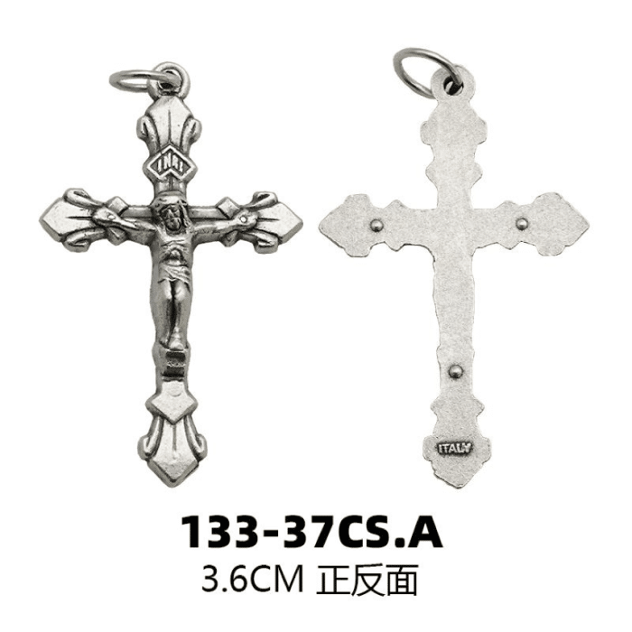 DIY十字架-锌合金-3.6cm Catholic religious art