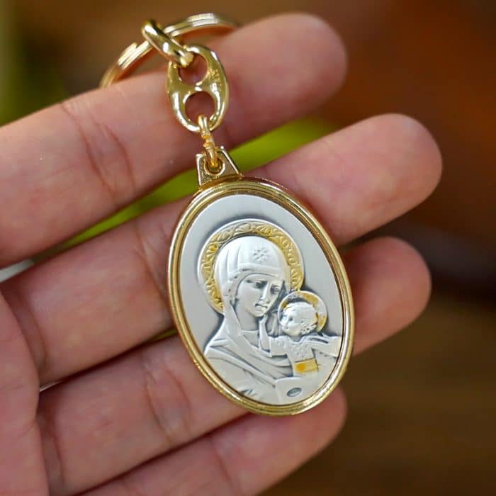 钥匙扣-Vladimiri圣像-永援圣母 Catholic religious art