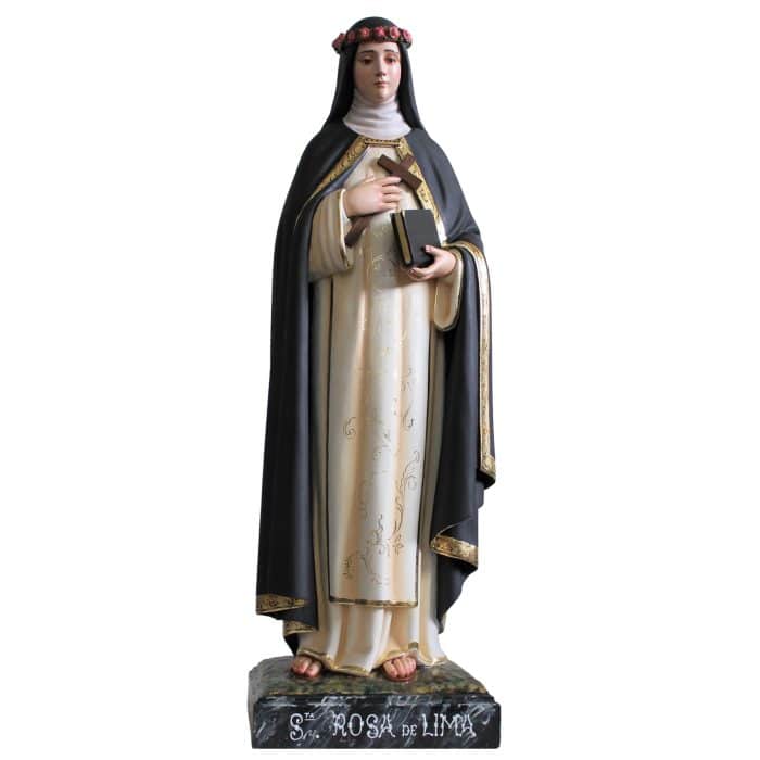 葡萄牙木雕-利玛的圣罗撒 Catholic religious art