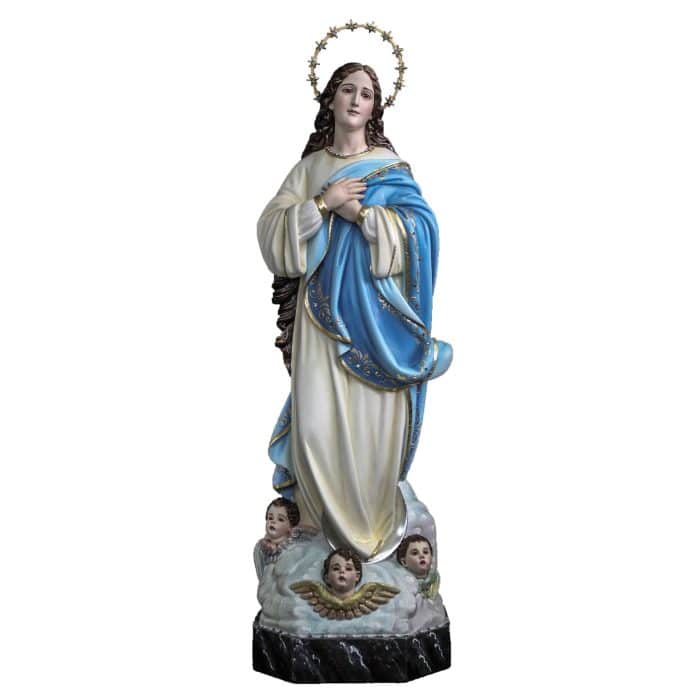 葡萄牙木雕-无玷圣母 Catholic religious art