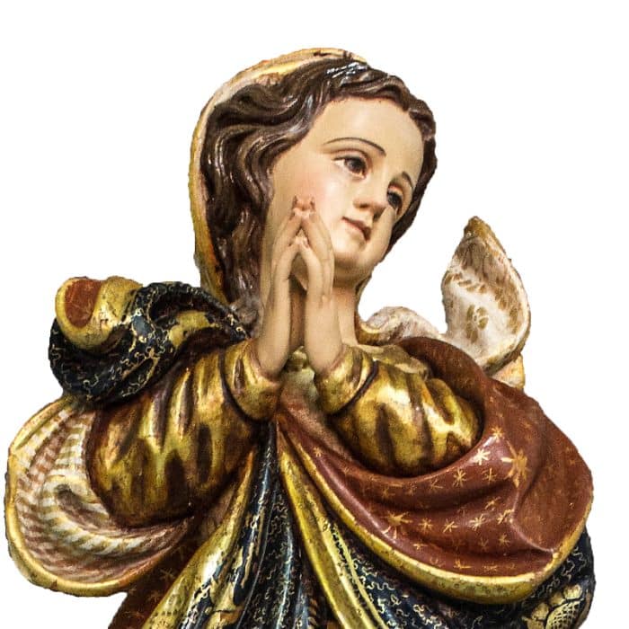 葡萄牙木雕-无玷圣母 Catholic religious art