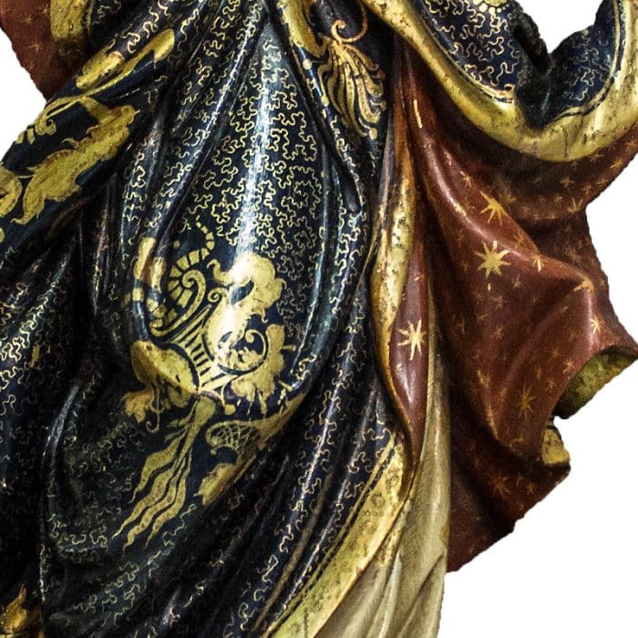 葡萄牙木雕-无玷圣母 Catholic religious art