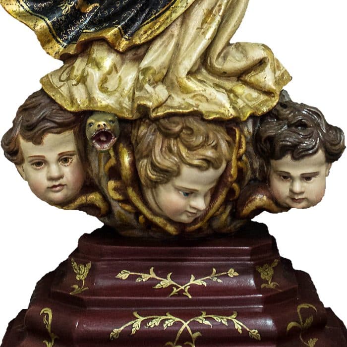 葡萄牙木雕-无玷圣母 Catholic religious art