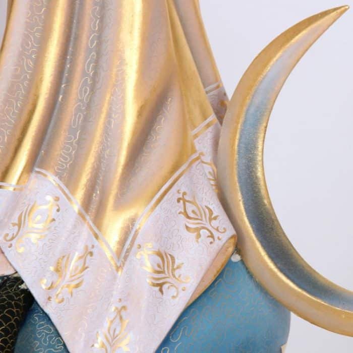 葡萄牙木雕-无玷圣母（风格化） Catholic religious art