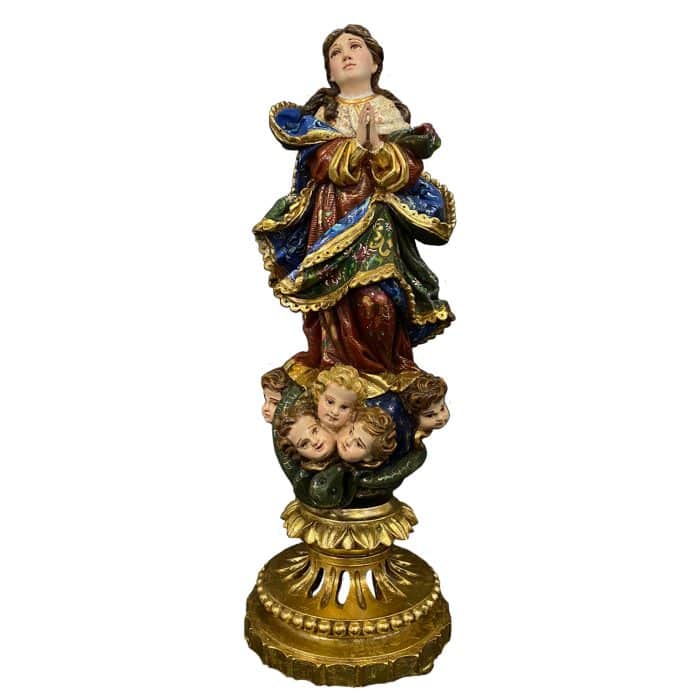 葡萄牙木雕-无玷圣母 Catholic religious art