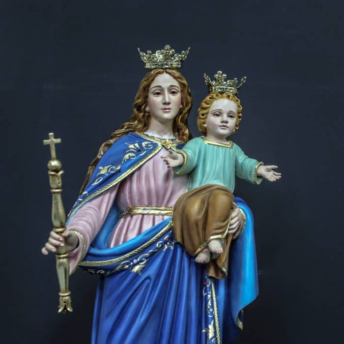 葡萄牙木雕-进教之佑圣母 Catholic religious art