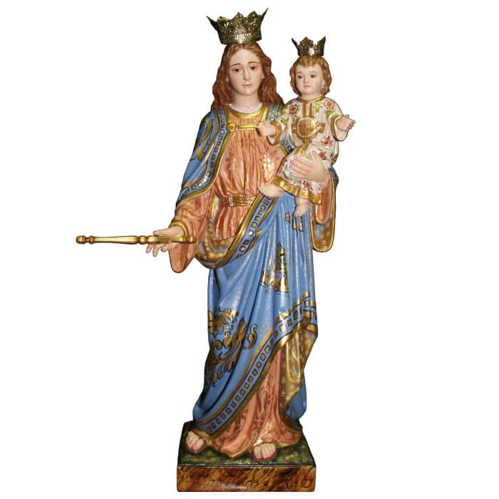 葡萄牙木雕-进教之佑圣母 Catholic religious art