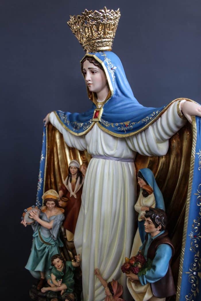 葡萄牙木雕-守护圣母 Catholic religious art