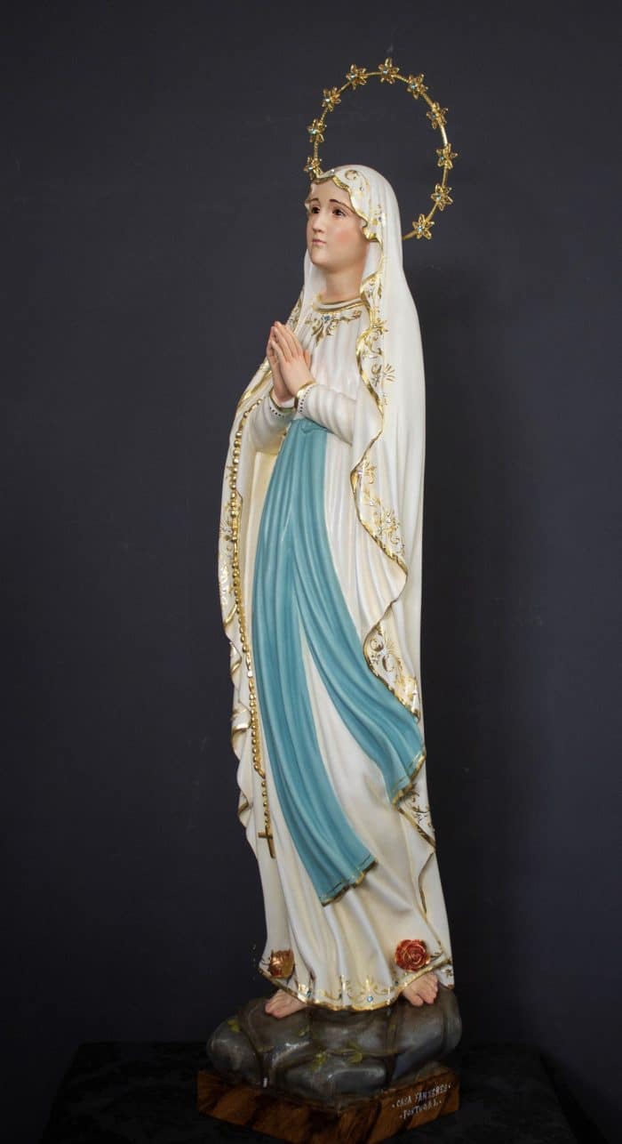 葡萄牙木雕-露德圣母 Catholic religious art