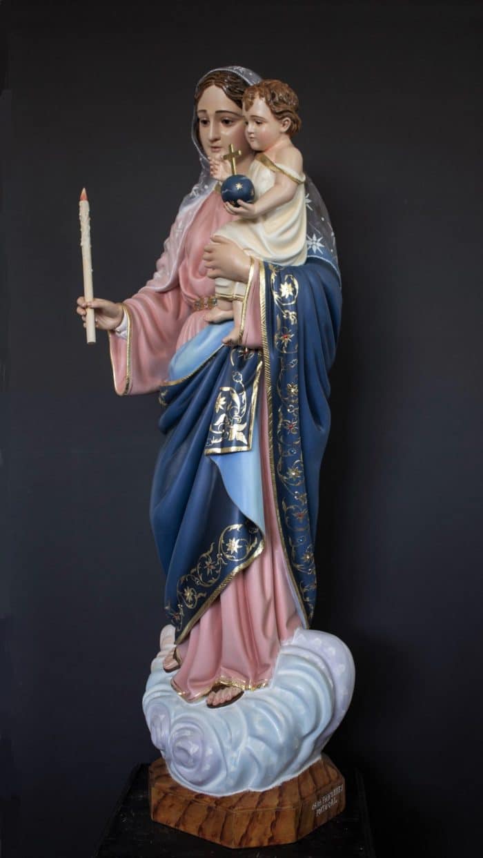 葡萄牙木雕-光明之后圣母 Catholic religious art