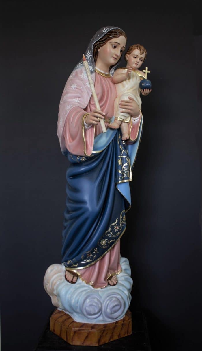 葡萄牙木雕-光明之后圣母 Catholic religious art