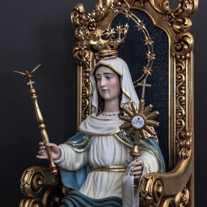 葡萄牙木雕-恩宠圣母 Catholic religious art