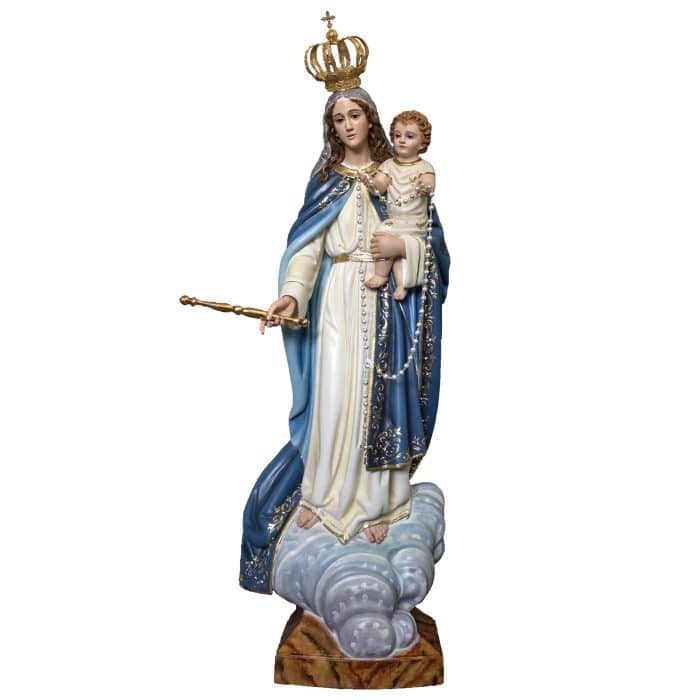 葡萄牙木雕-玫瑰之后圣母 Catholic religious art