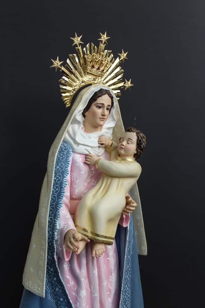 葡萄牙木雕-新道路圣母 Catholic religious art