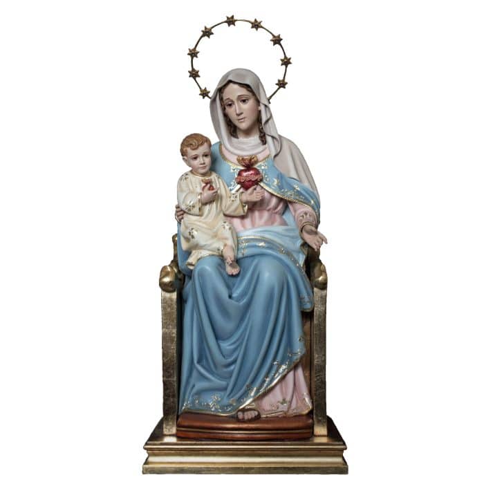 葡萄牙木雕-圣母圣心 Catholic religious art