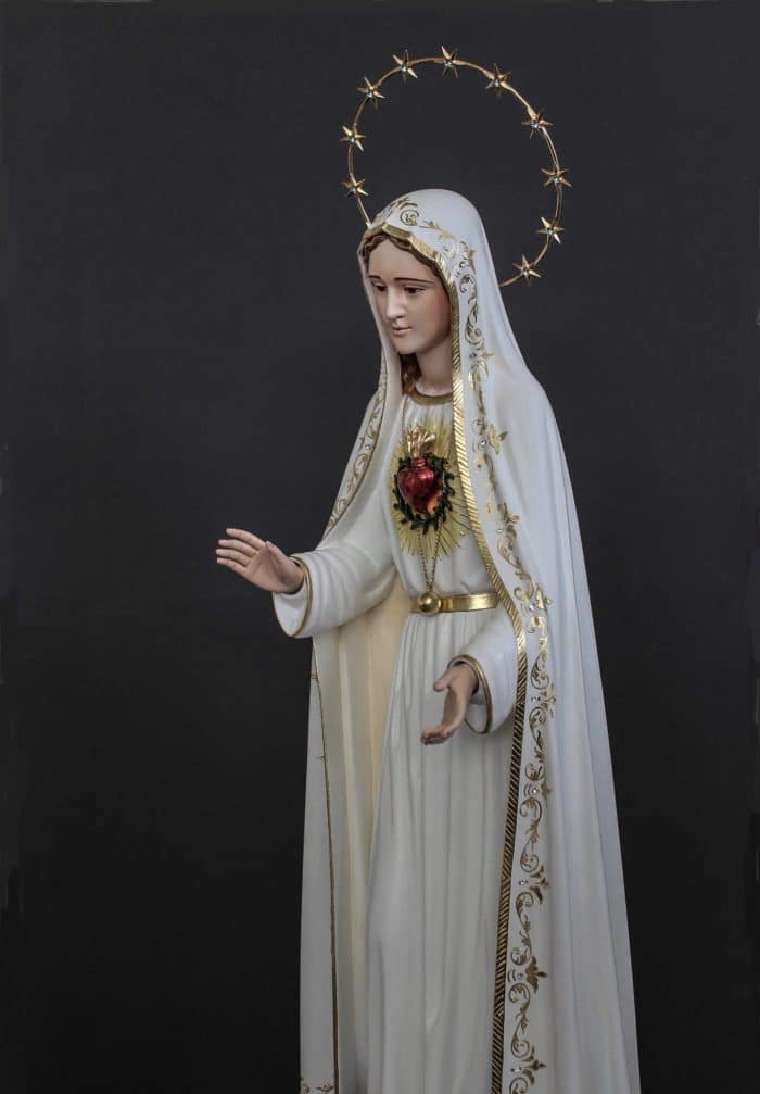 葡萄牙木雕-圣母圣心 Catholic religious art