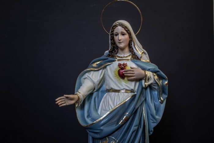 葡萄牙木雕-圣母圣心 Catholic religious art