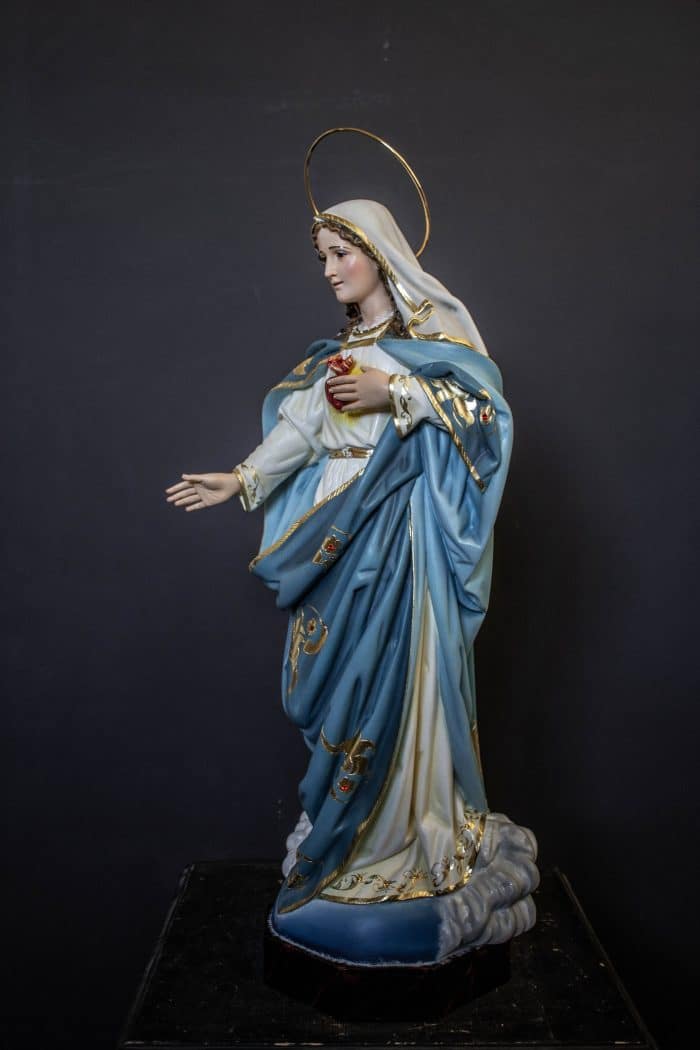 葡萄牙木雕-圣母圣心 Catholic religious art