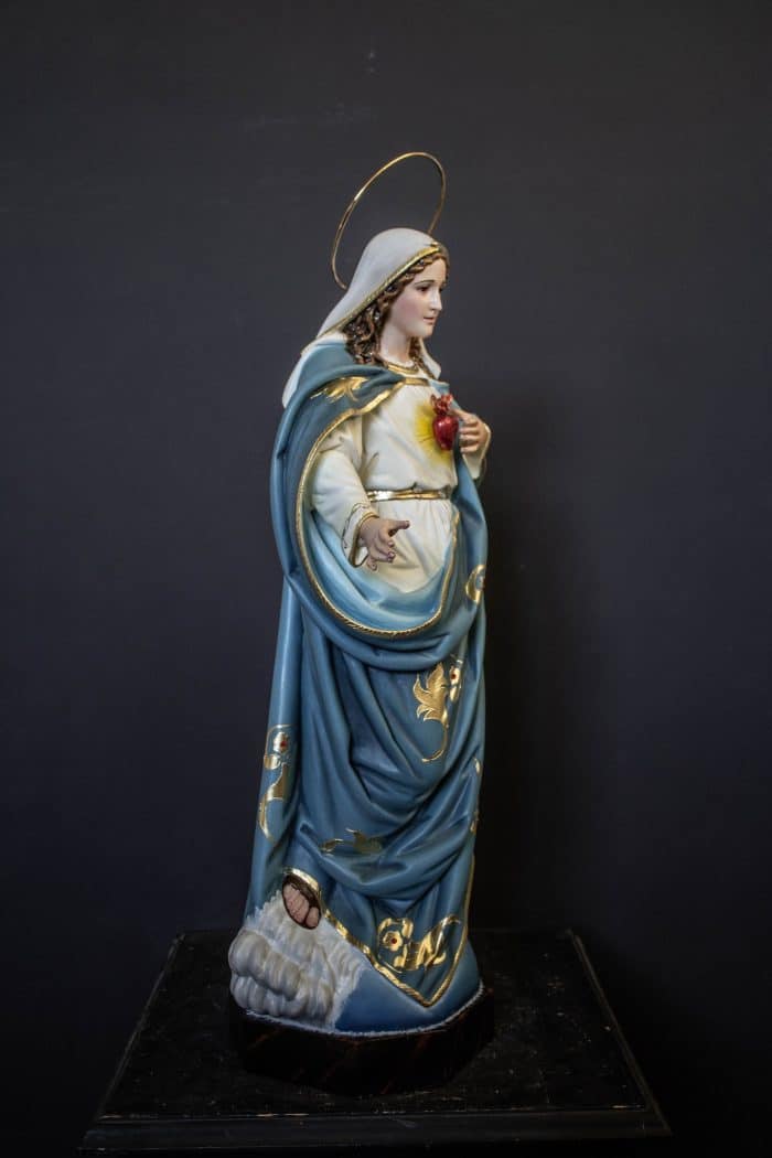 葡萄牙木雕-圣母圣心 Catholic religious art